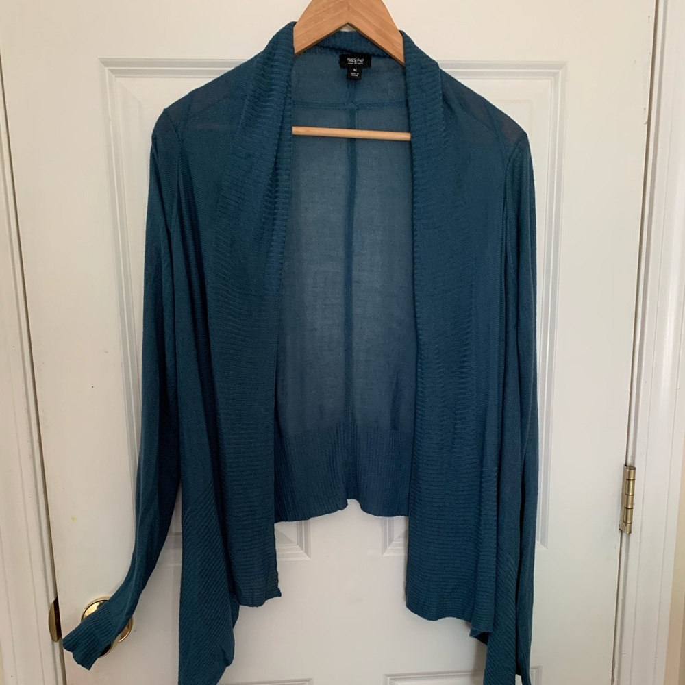Blue cardigan